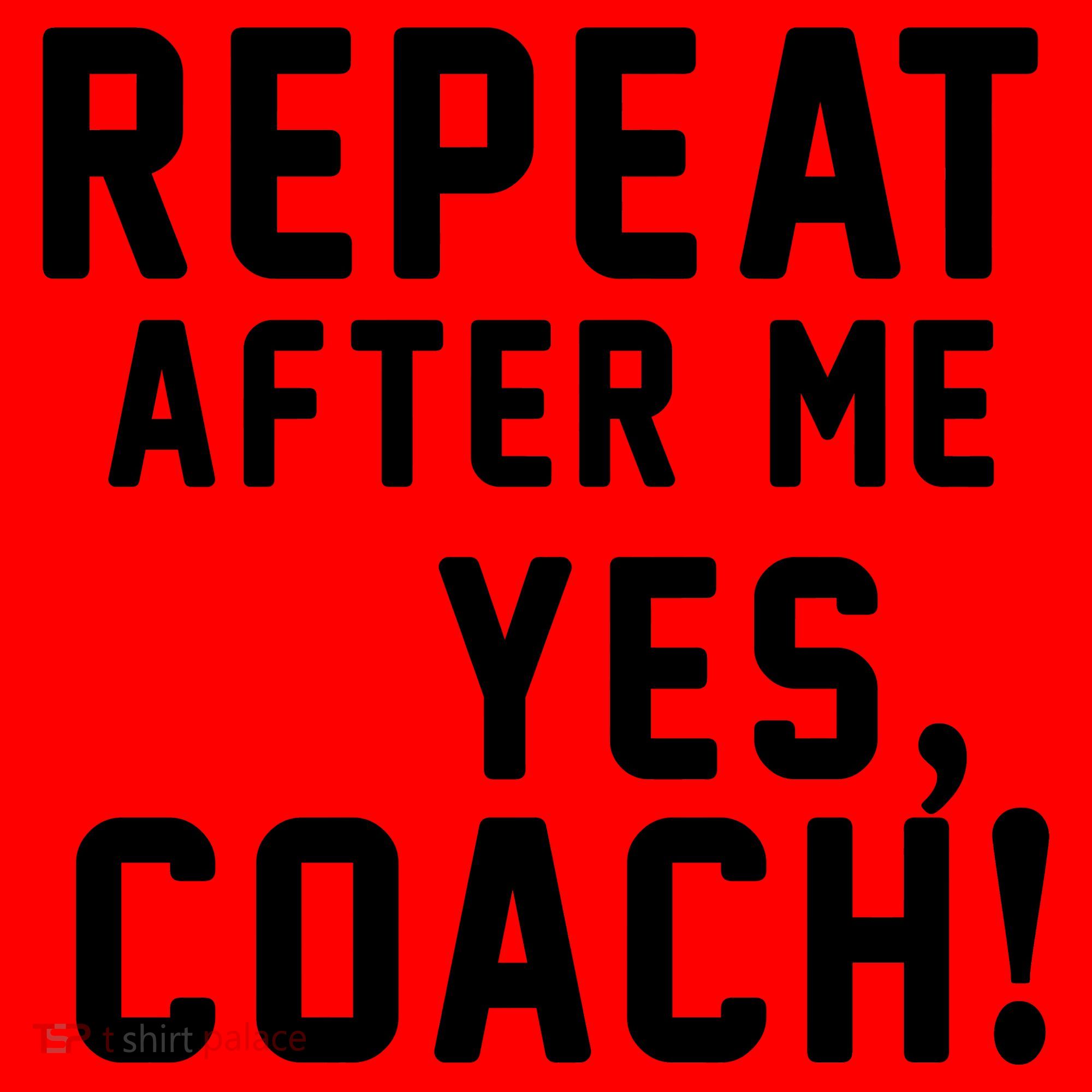 Repeat After Me Yes Coach Santa Hat