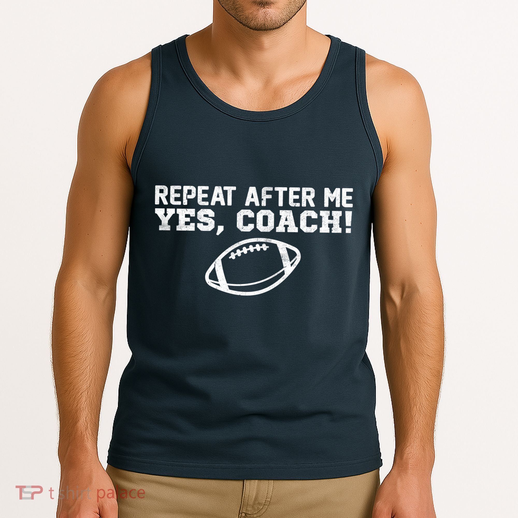 Repeat After Me Yes, Coach! Sports Tank Top