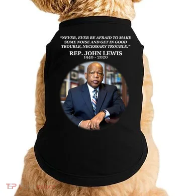 Representative John Lewis Tribute 1940-2020 Doggie Tank