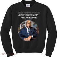 Representative John Lewis Tribute 1940-2020 Kids Sweatshirt thumb 0