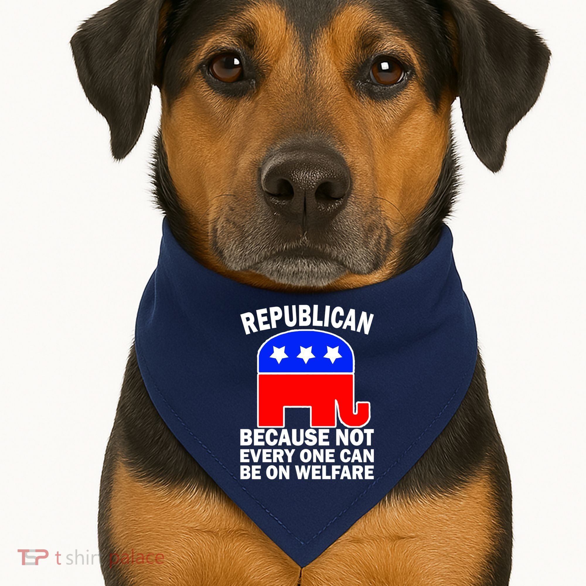 Republican Because Not Every One Can Be On Welfare USA-Made Doggie Bandana