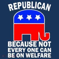 Republican Because Not Every One Can Be On Welfare Tank Top thumb 6