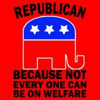 Republican Because Not Every One Can Be On Welfare Santa Hat thumb 1