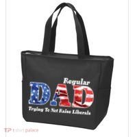 Republican Dad Just A Regular Dad Trying To Not Raise Liberals Tote Bag thumb 3
