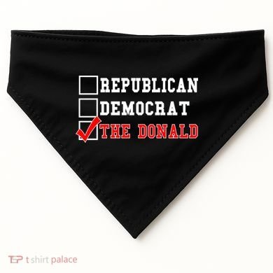 Republican Democrat Donald Trump USA-Made Doggie Bandana