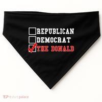 Republican Democrat Donald Trump USA-Made Doggie Bandana thumb 0