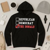 Republican Democrat Donald Trump Hoodie thumb 3