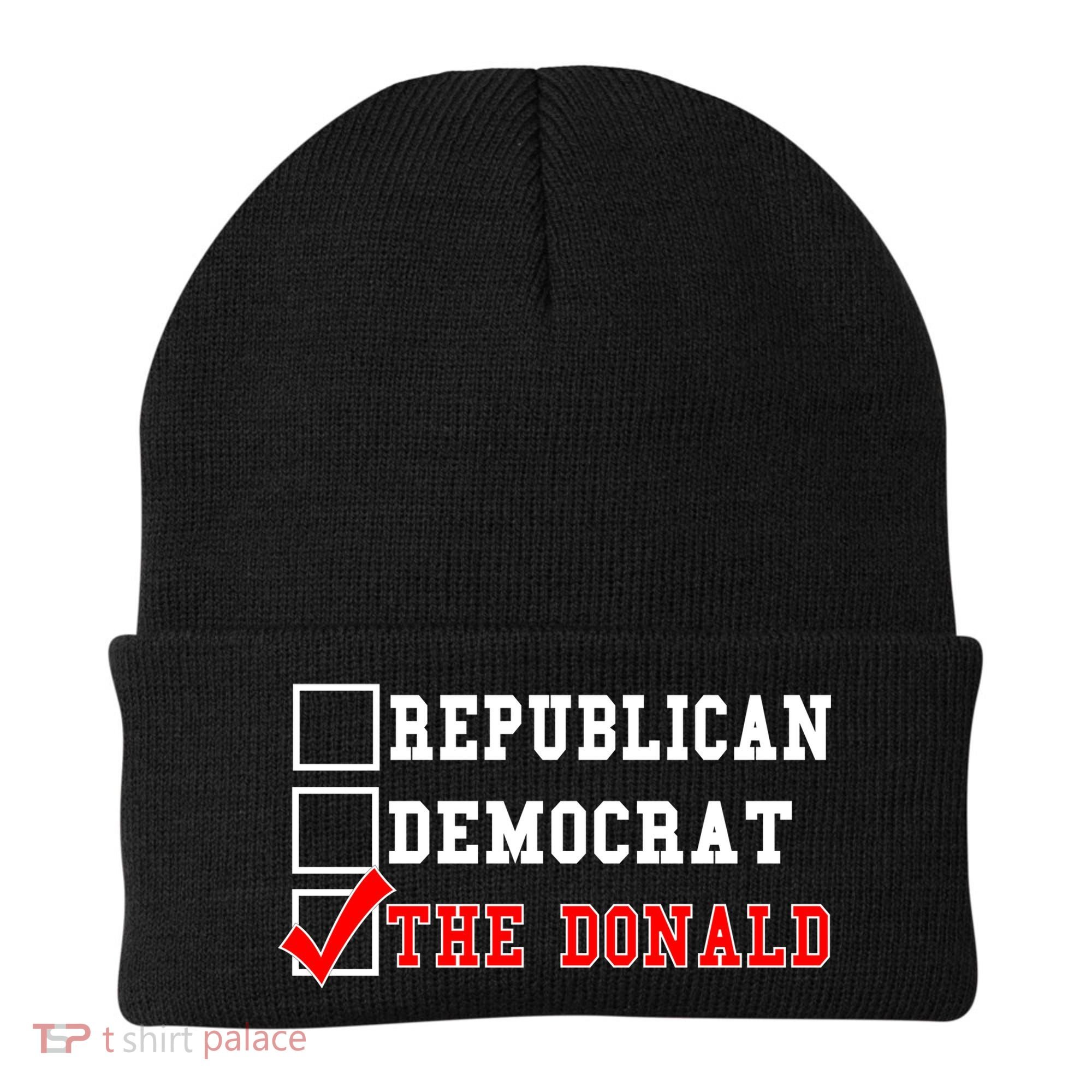 Republican Democrat Donald Trump Beanie