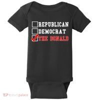 Republican Democrat Donald Trump Baby Bodysuit thumb 0