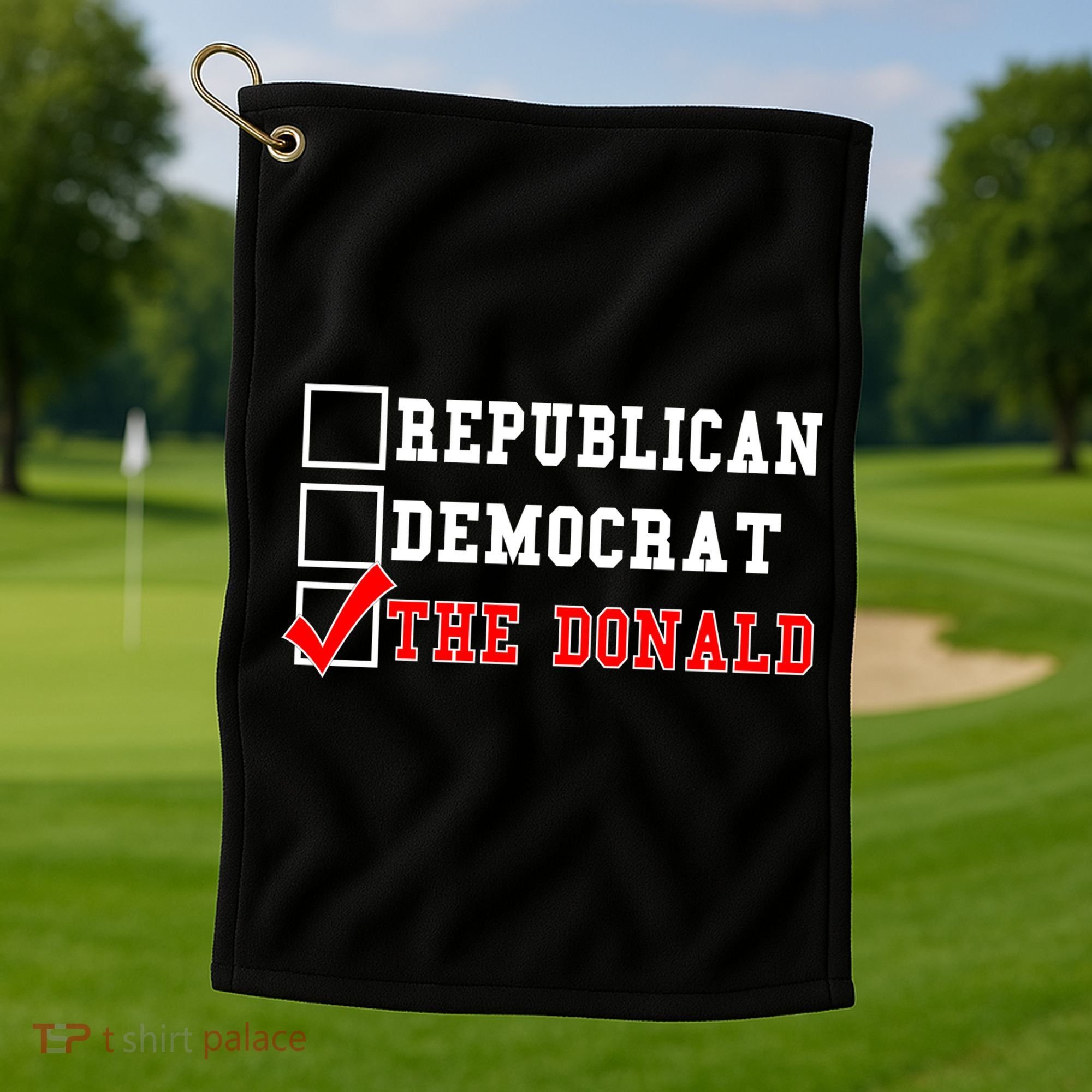 Republican Democrat Donald Trump Golf Towel