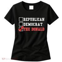 Republican Democrat Donald Trump Women's T-Shirt thumb 0