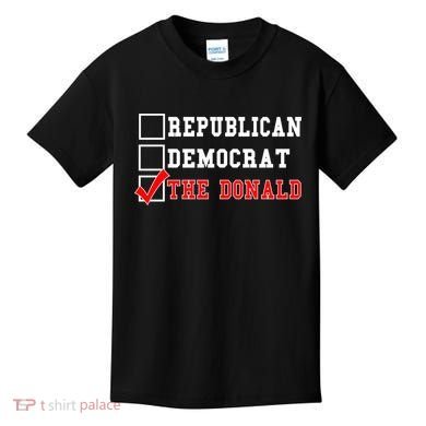 Republican Democrat Donald Trump Kids T-Shirt