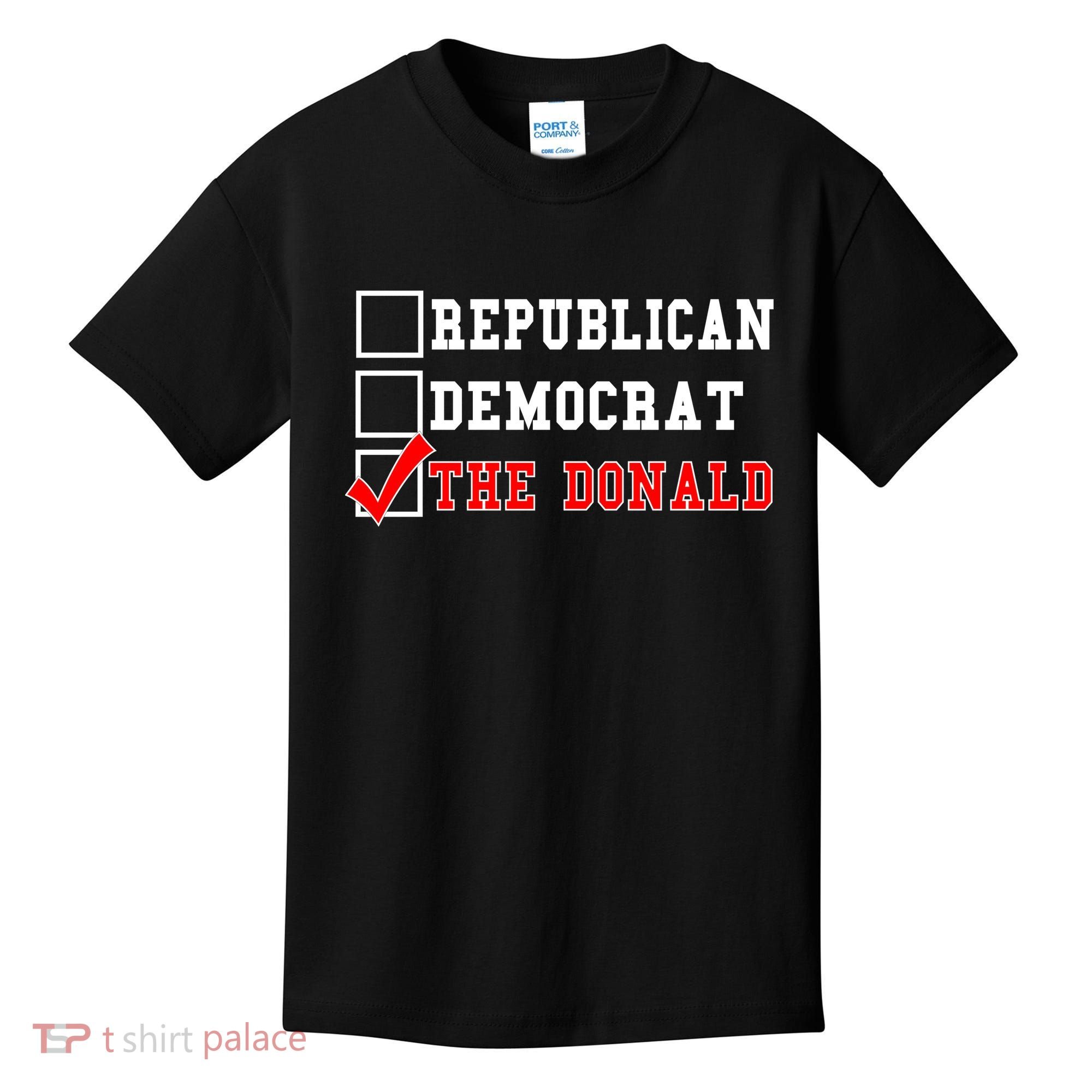 Republican Democrat Donald Trump Kids T-Shirt