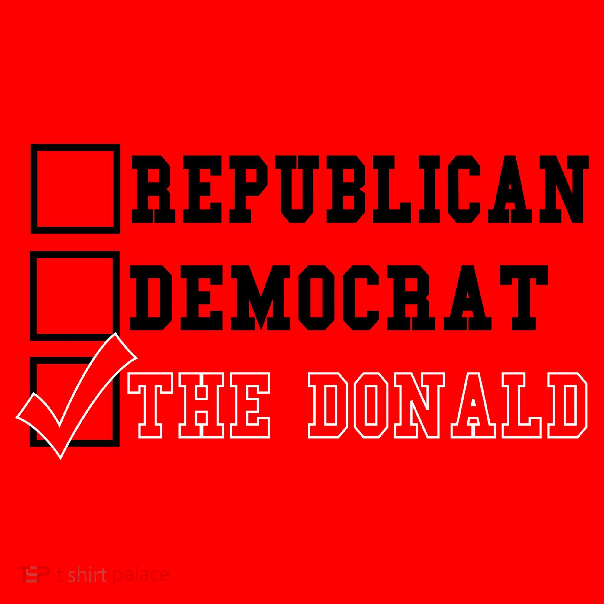 Republican Democrat Donald Trump Santa Hat