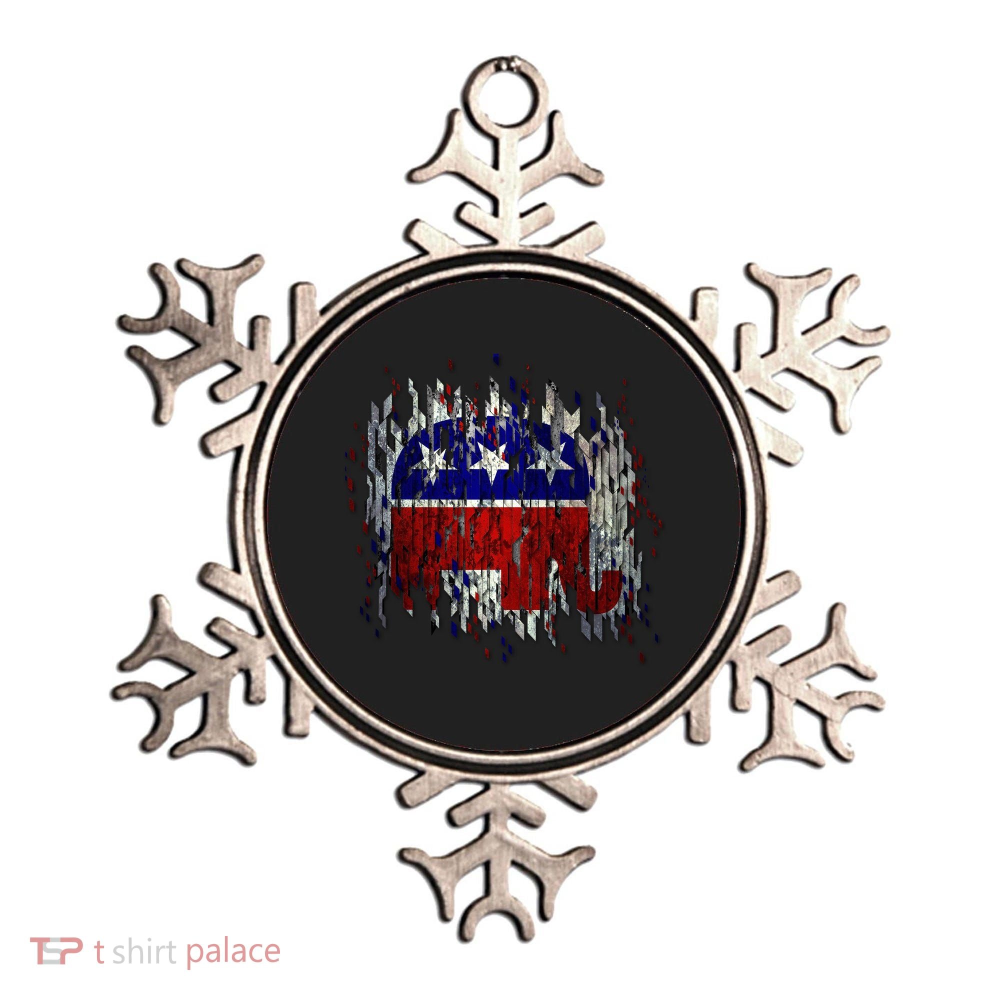 Republican Digital Flag Ornament