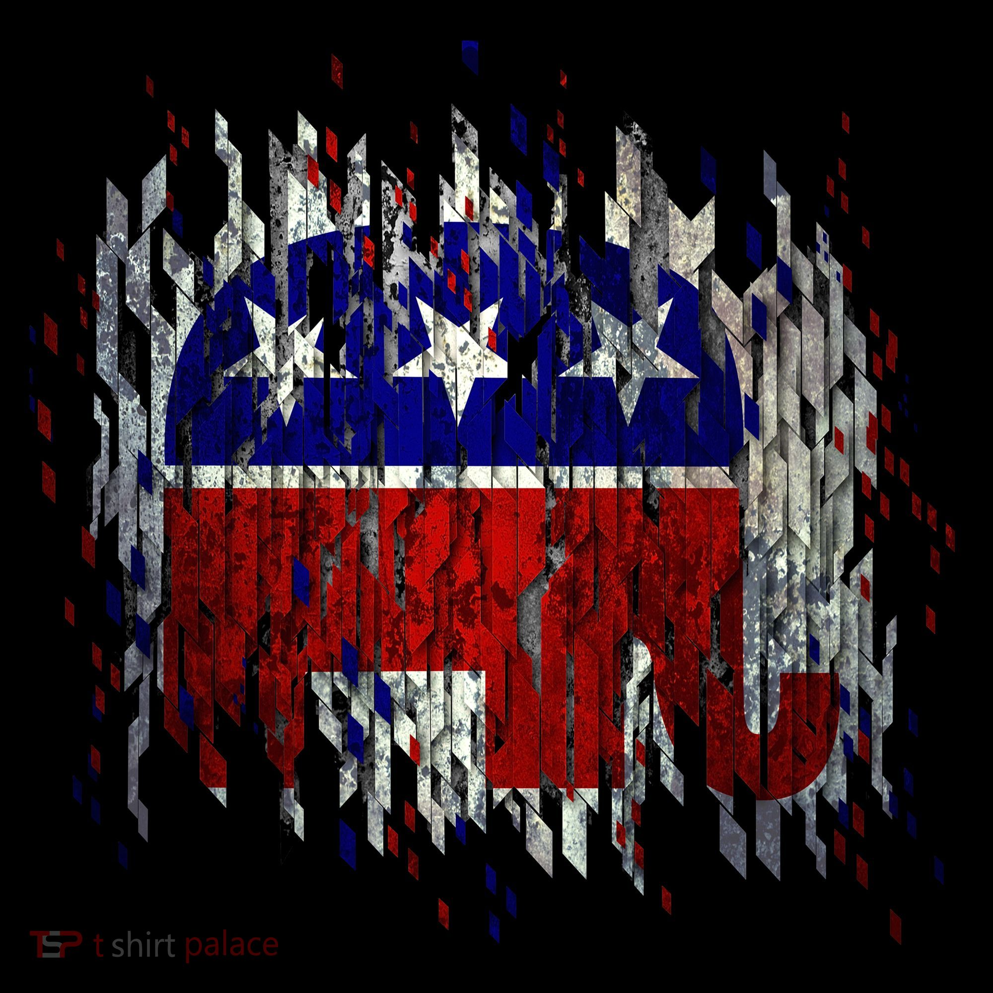 Republican Digital Flag Ornament
