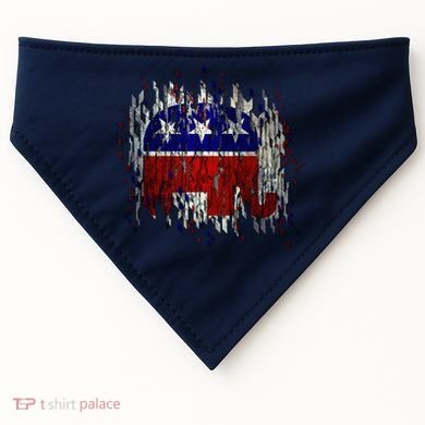 Republican Digital Flag USA-Made Doggie Bandana