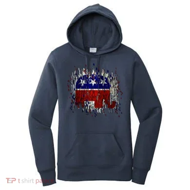 Republican Digital Flag Women's Hoodie