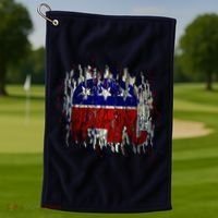 Republican Digital Flag Golf Towel thumb 1