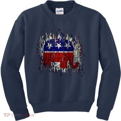 Republican Digital Flag Kids Sweatshirt