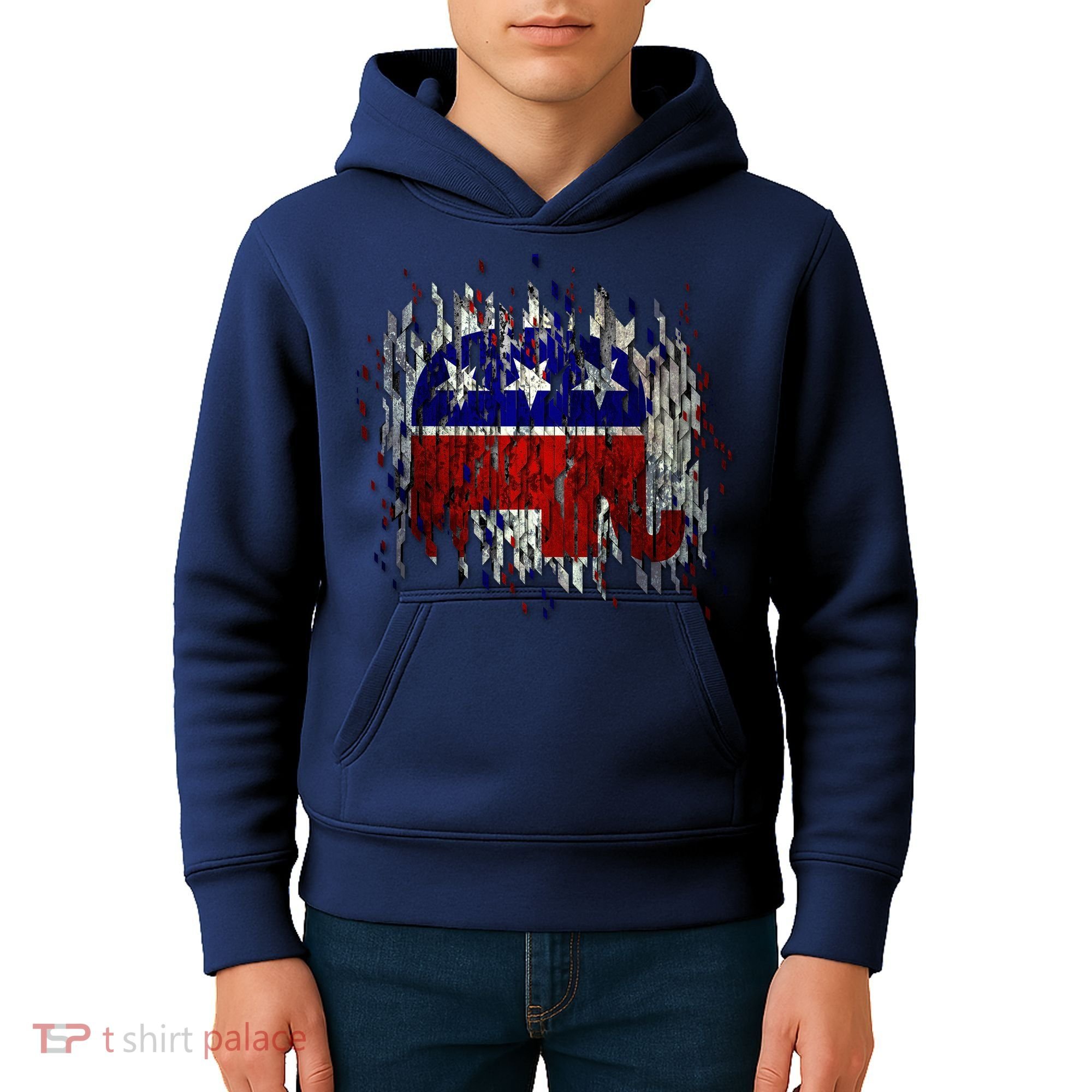 Republican Digital Flag Kids Hoodie