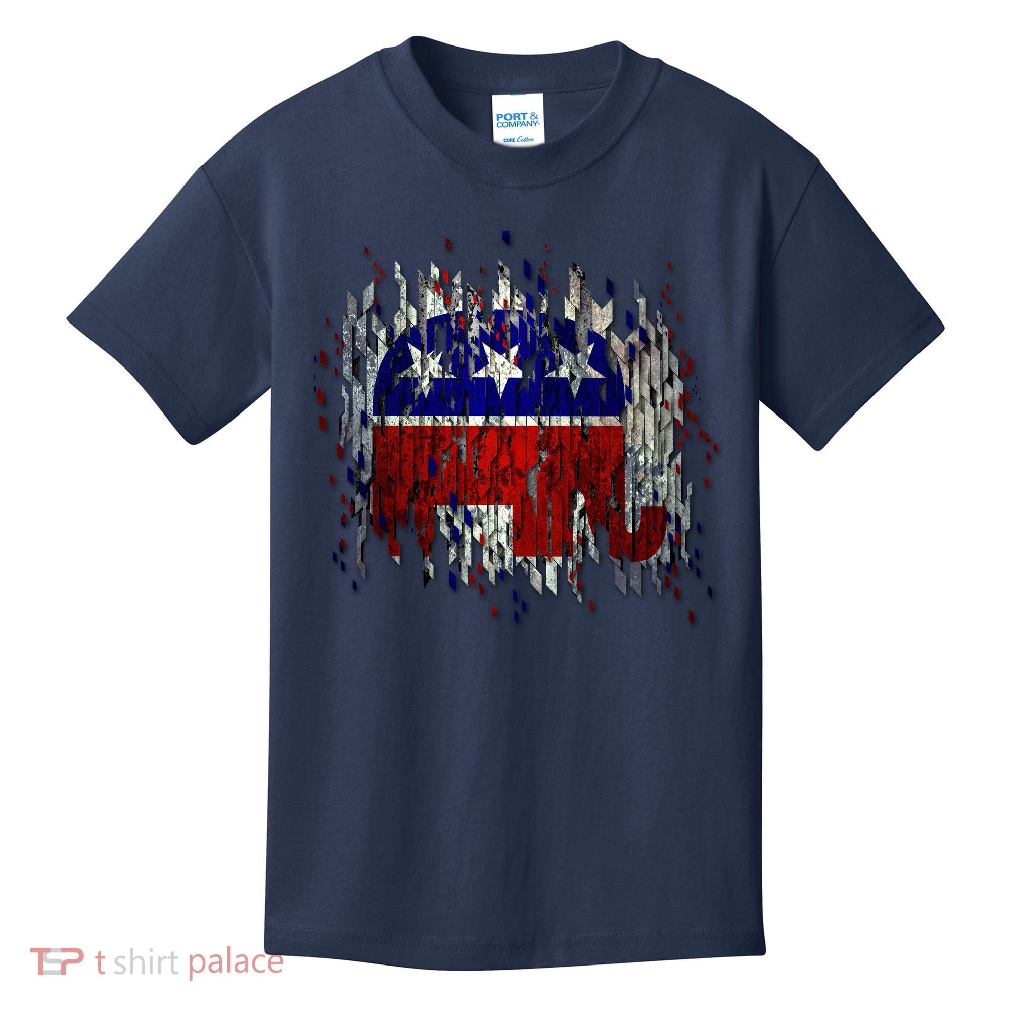 Republican Digital Flag Kids T-Shirt