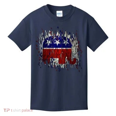 Republican Digital Flag Kids T-Shirt