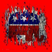 Republican Digital Flag Santa Hat thumb 1