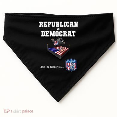 Republican Vs. Democrat USA-Made Doggie Bandana