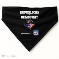 Republican Vs. Democrat USA-Made Doggie Bandana thumb 0