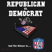 Republican Vs. Democrat Bucket Hat thumb 4