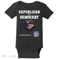 Republican Vs. Democrat Baby Bodysuit thumb 0