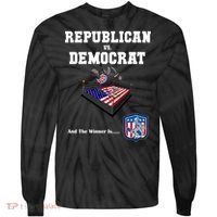 Republican Vs. Democrat Tie-Dye Long Sleeve Shirt thumb 0