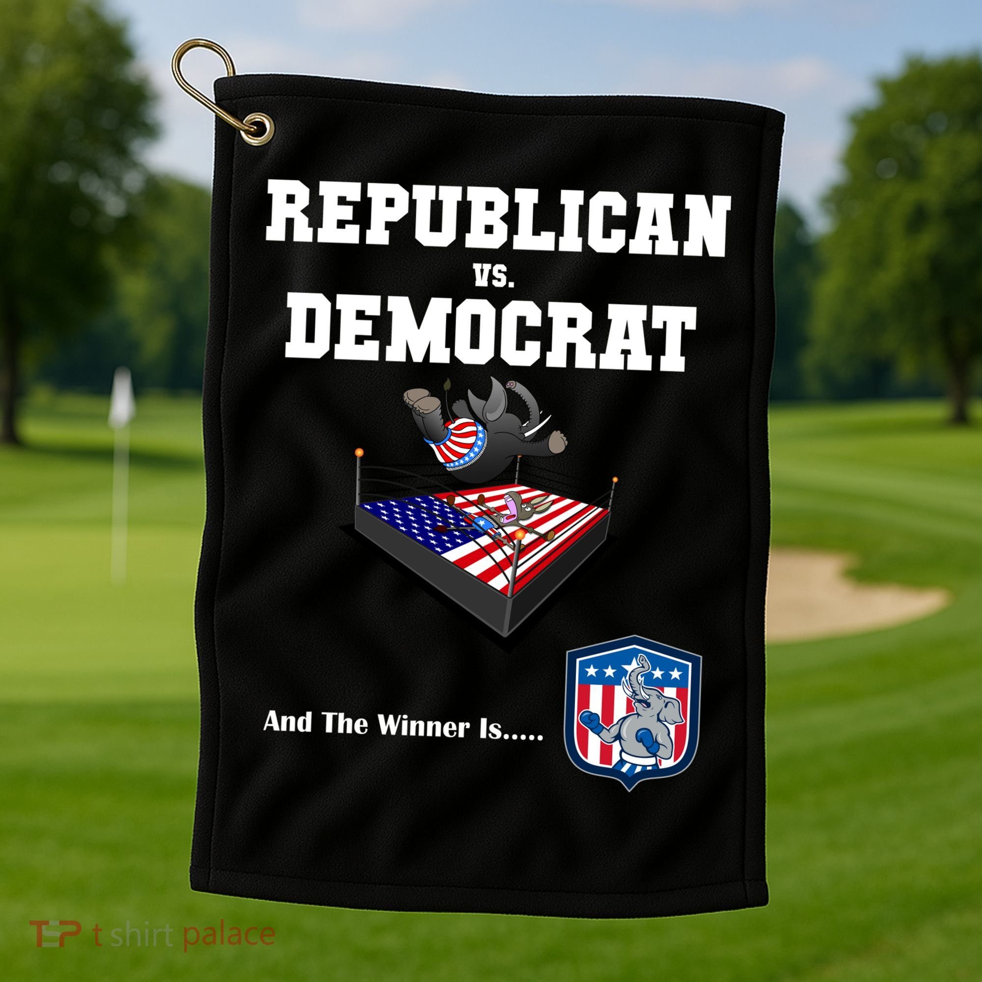 Republican Vs. Democrat Golf Towel