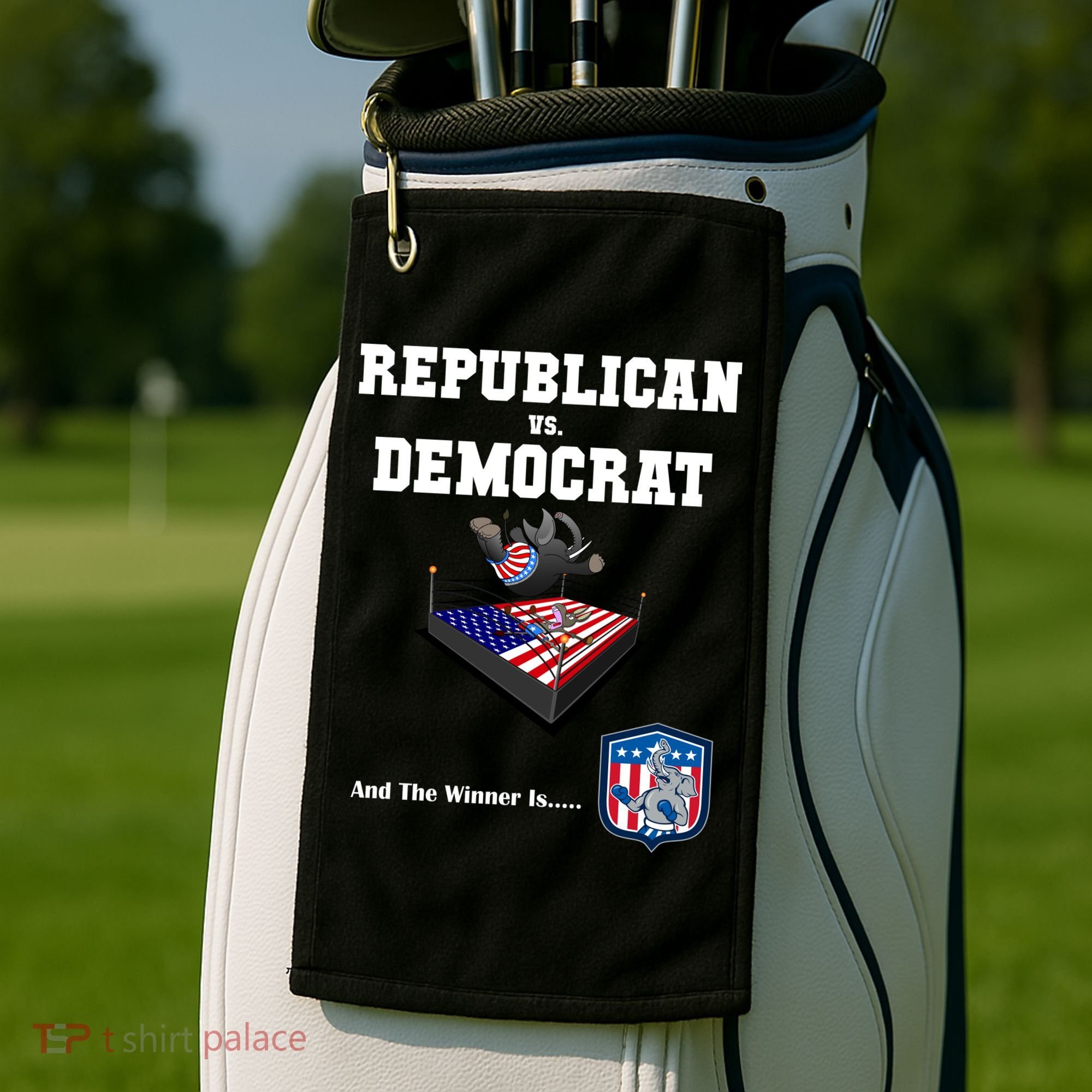 Republican Vs. Democrat Golf Towel
