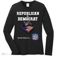 Republican Vs. Democrat Women's Long Sleeve Shirt thumb 0