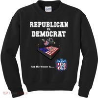 Republican Vs. Democrat Kids Sweatshirt thumb 0