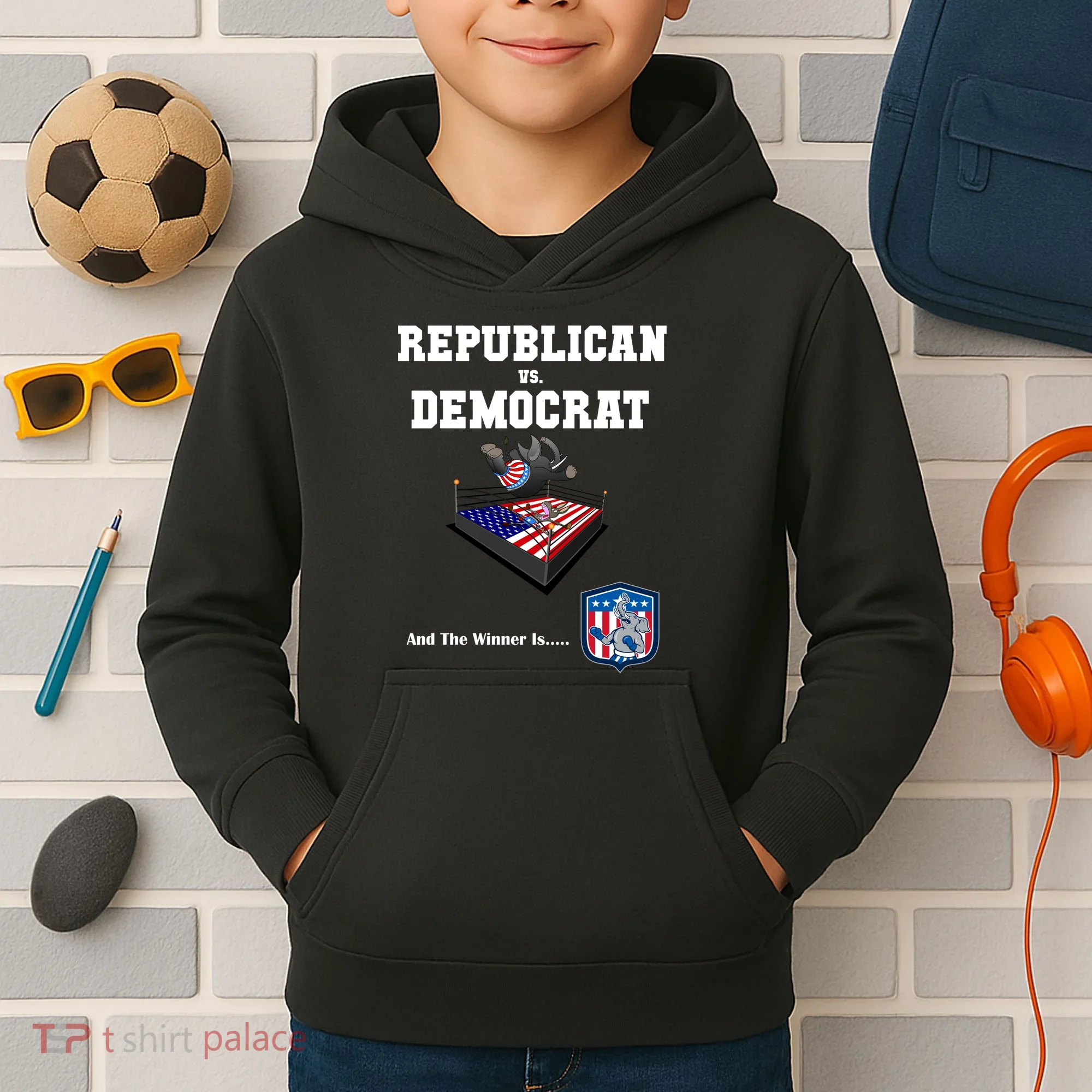 Republican Vs. Democrat Kids Hoodie