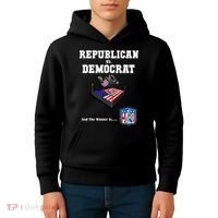 Republican Vs. Democrat Kids Hoodie thumb 4
