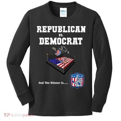 Republican Vs. Democrat Kids Long Sleeve Shirt
