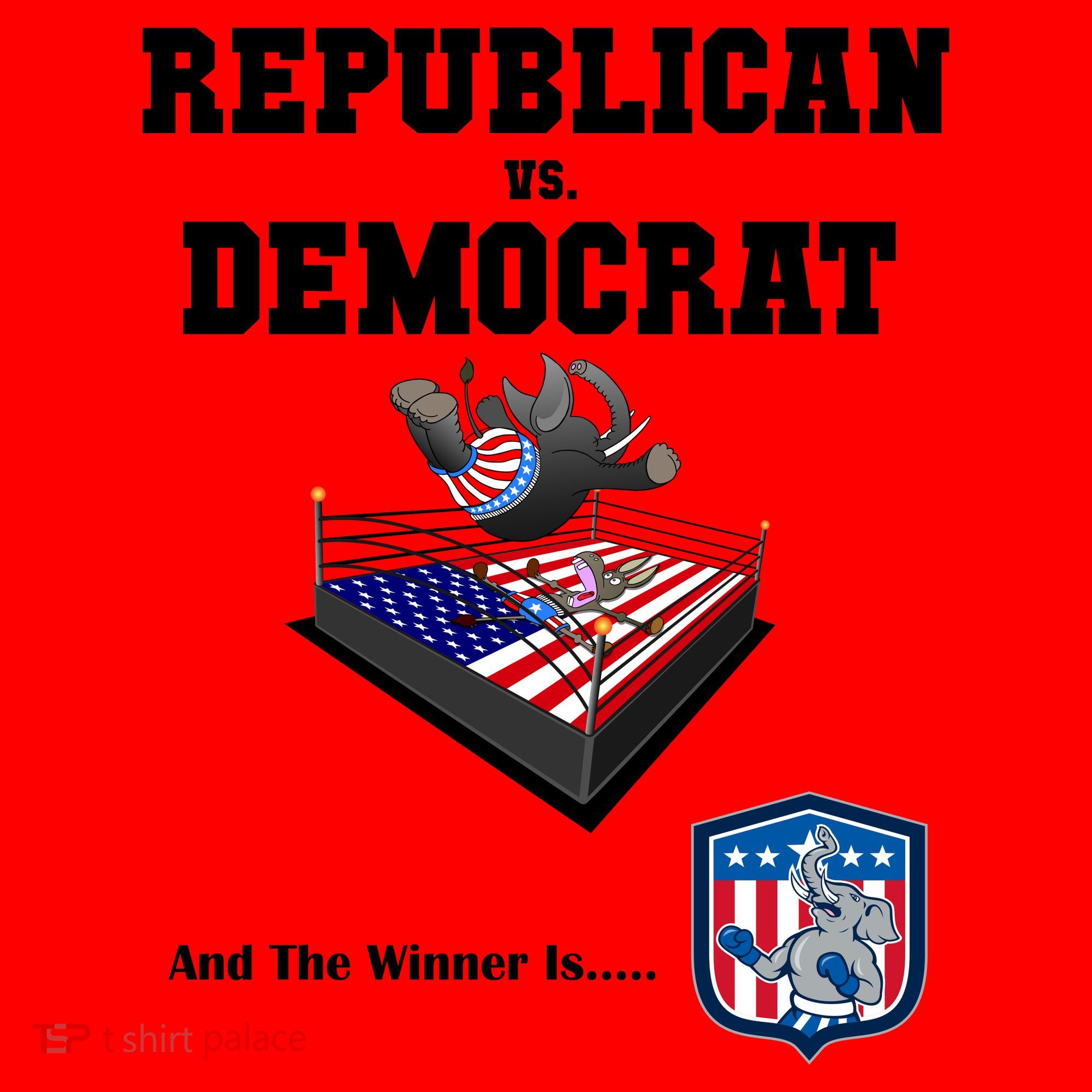 Republican Vs. Democrat Santa Hat
