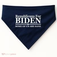 Republicans For Biden Some Of Us Are Sane USA-Made Doggie Bandana thumb 0