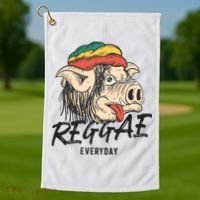 Reggae Everyday Golf Towel thumb 1