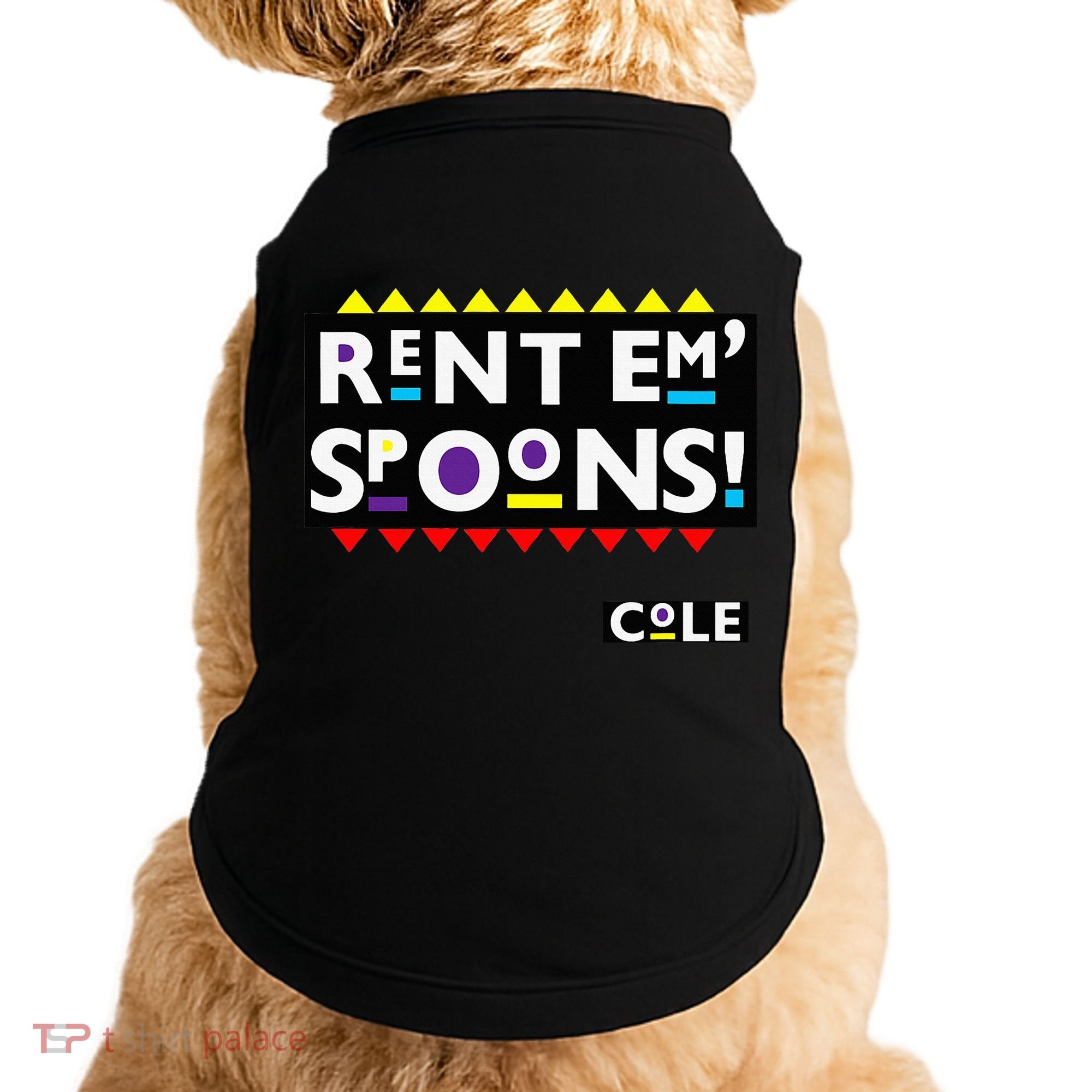 Rent Em Spoons 90S Black Sitcom Lover Urban Clothing Doggie Tank