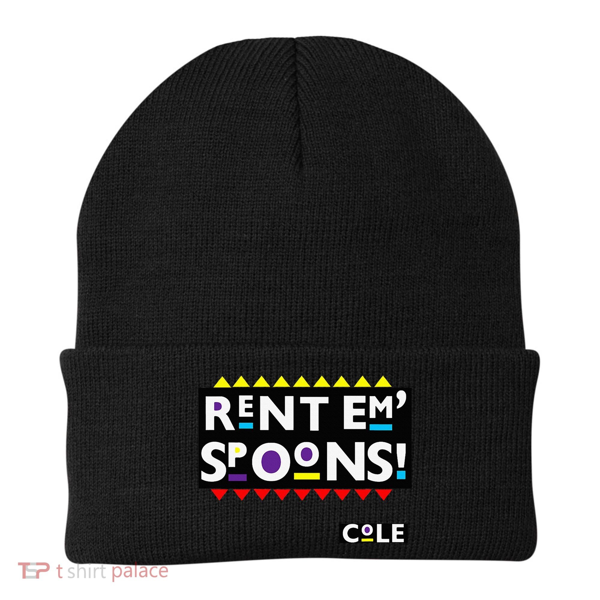 Rent Em Spoons 90S Black Sitcom Lover Urban Clothing Beanie