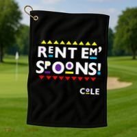 Rent Em Spoons 90S Black Sitcom Lover Urban Clothing Golf Towel thumb 1