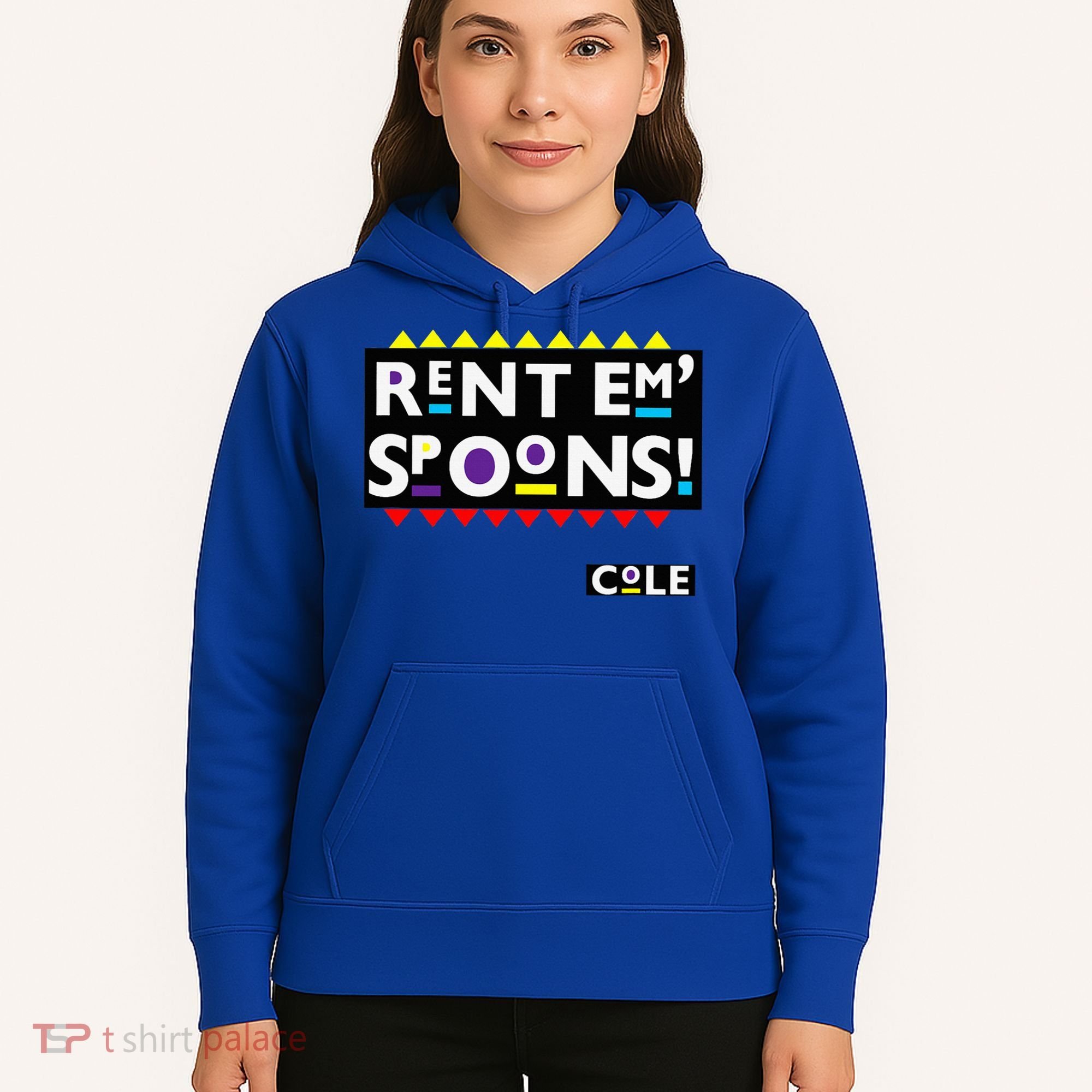 Rent Em Spoons 90S Black Sitcom Lover Urban Clothing Hoodie