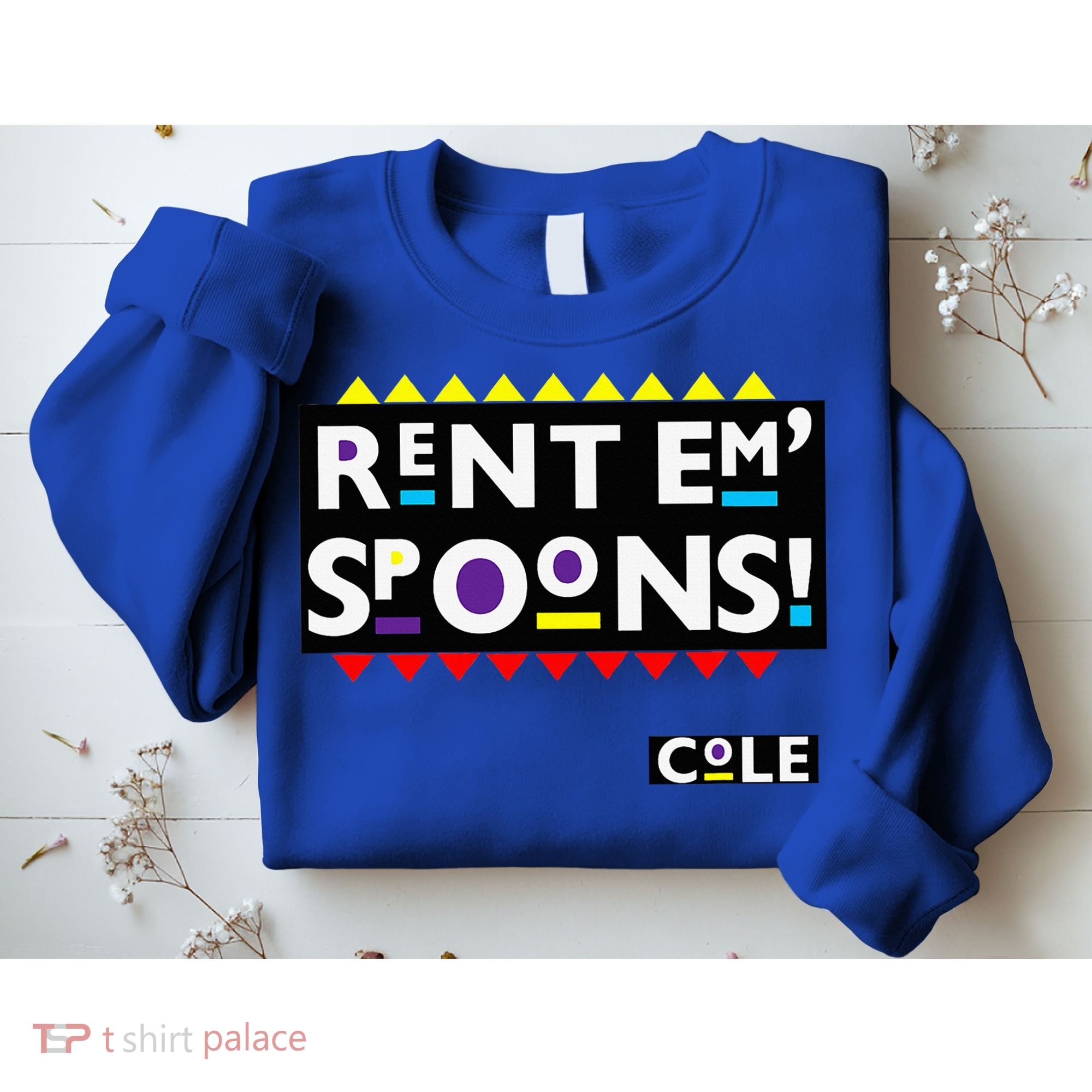 Rent Em Spoons 90S Black Sitcom Lover Urban Clothing Sweatshirt