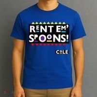 Rent Em Spoons 90S Black Sitcom Lover Urban Clothing T-Shirt thumb 3