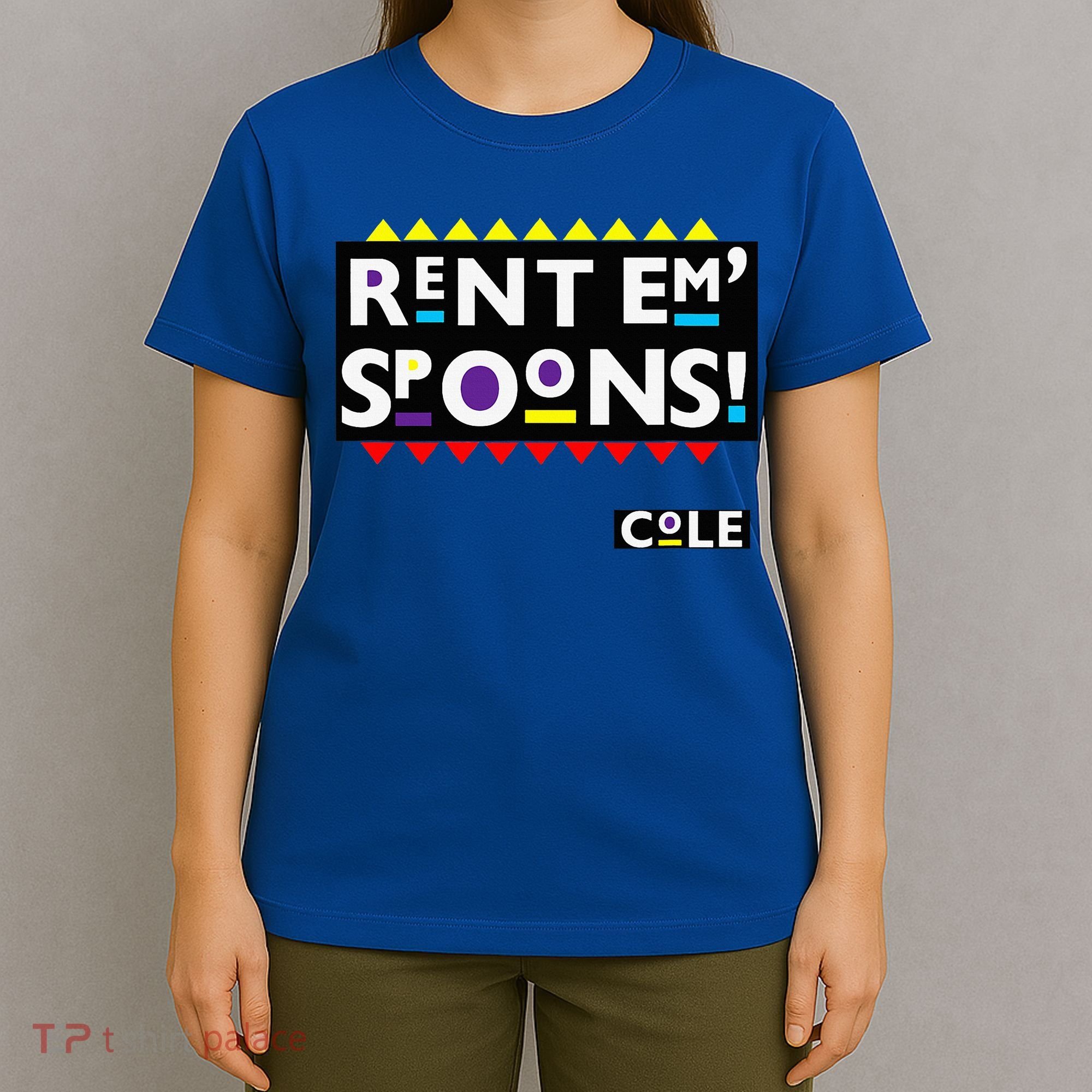 Rent Em Spoons 90S Black Sitcom Lover Urban Clothing T-Shirt